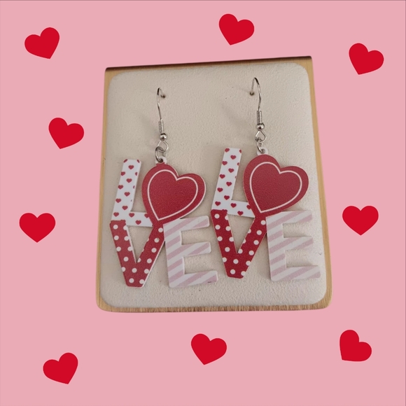 Kigeli Jewelry - LOVE Dangle Earrings